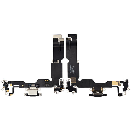 For iPhone 15 Plus Charge Port Flex Cable Black (Refurbished)(SKU:1554748)