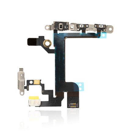 For iPhone SE | 	Volume On/Off Flex Cable With Clip | (Aftermarket Plus)