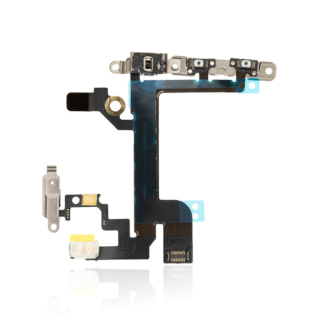 For iPhone SE | 	Volume On/Off Flex Cable With Clip | (Aftermarket Plus)