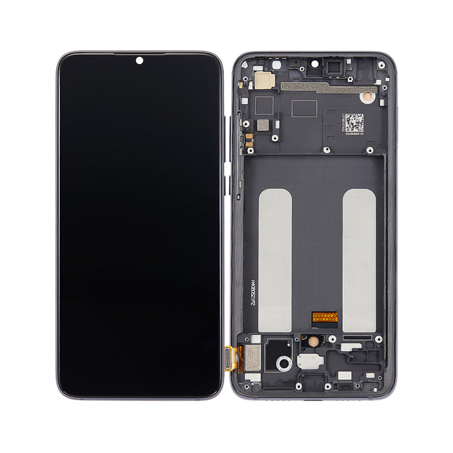 For xiaomi 9 Lite | LCD Assembly With Frame | Black(Refurbished)