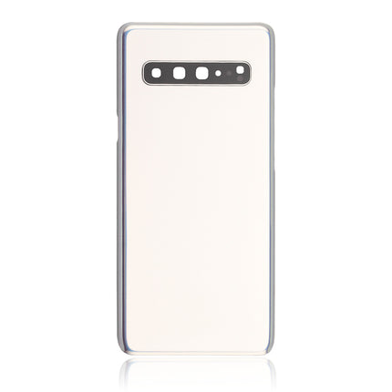 For Samsung Galaxy S10 5G/G977 Back Cover With Camera Cover(No Logo) Silver(Aftermarket Plus)(SKU:1463735)