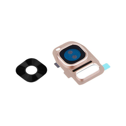For Samsung Galaxy S7/G930F/G935F Camera Lens With Frame/Sticker Gold(Premium OEM)(SKU:1078389)