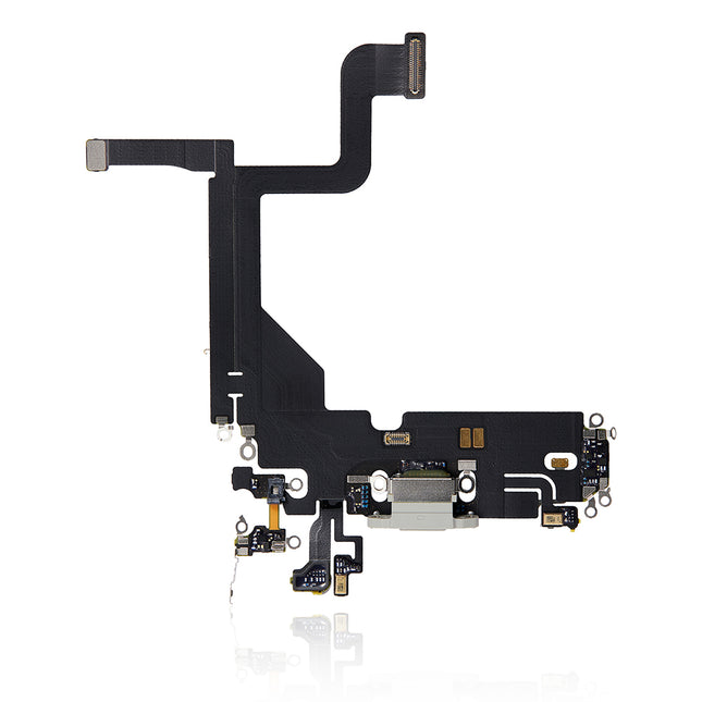 For iPhone 13 pro Charge Port Flex Cable | Silver (Aftermarket Plus)