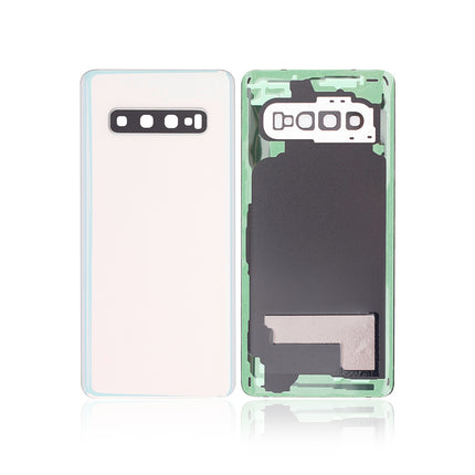 For Samsung Galaxy S10/G973 | Back Cover With Camera Cover(No Logo) | White(Aftermarket Plus)