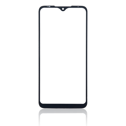 For Motorola One Macro Front Glass/Lens Black(Aftermarket Plus)(SKU:1474636)