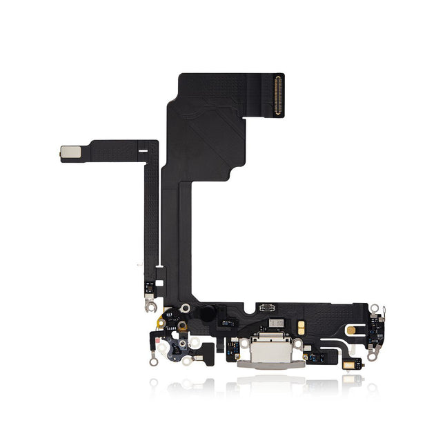 For iPhone 15 Pro Charge Port Flex Cable | White (Premium OEM)