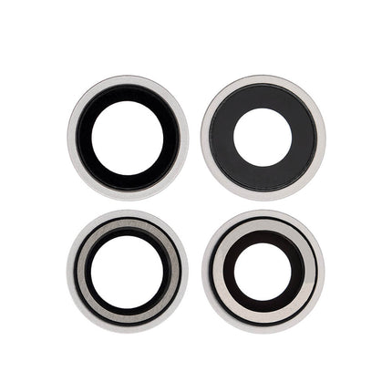 For iPhone 12 Camera Lens With Frame/Sticker White(Premium OEM)(SKU:1430904)