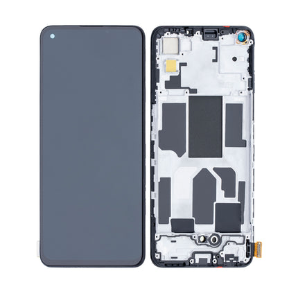 For OnePlus Nord CE OLED Assembly with Frame Black (Aftermarket Plus)(SKU:1529945)