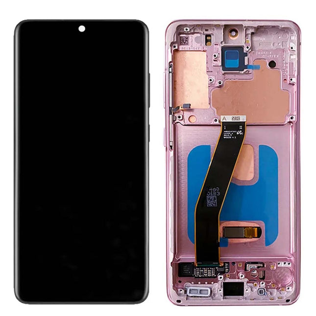 For Samsung Galaxy S20/S20 5G | LCD Assembly With Frame | Pink(Refurbished)