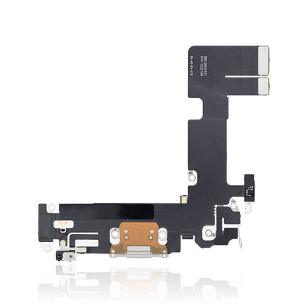 For iPhone14 pro max Charge Port Flex Cable Silver (Refurbished)(SKU:1507721)