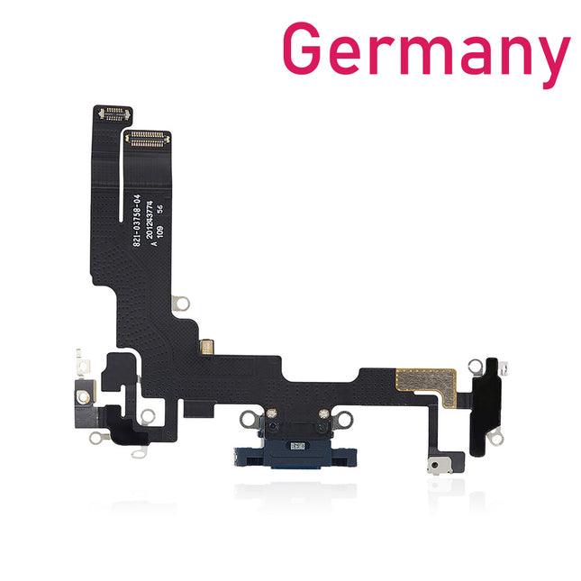 For iPhone 14 Charge Port Flex Cable | Black (Refurnished)***DE Warehouse***