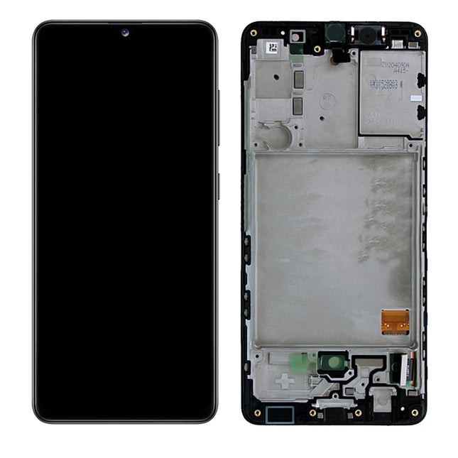 For Samsung Galaxy A41/A415F 4G / OLED assembly With Frame Black (Refurbished)(SKU:1479493)