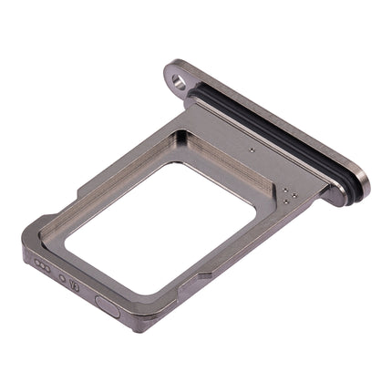 For iPhone 15 Pro / 15 Pro Max Sim Card Tray Holder / Dual Sim Card Black(Premium OEM)(SKU:1532551)