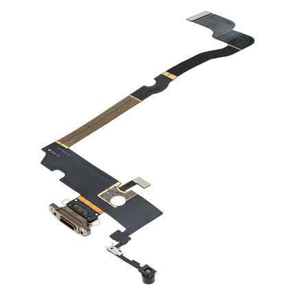 For iPhone Xs max Charge Port Flex Cabe Gold(Aftermarket Plus)(SKU:1091011)