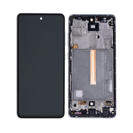 For Samsung Galaxy A52 4G/A525 OLED assembly with Frame /smaller size 6.36 inch /A526/A52s/A+A 4G/5G Silver (SKU:1565712)