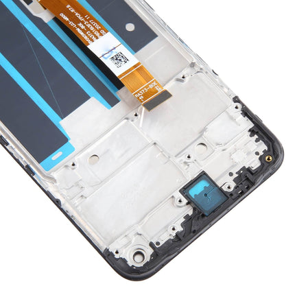 For OPPO A32/A33/A33 2020 LCD Assembly With Frame Black(Refurbished)(SKU:1530409)