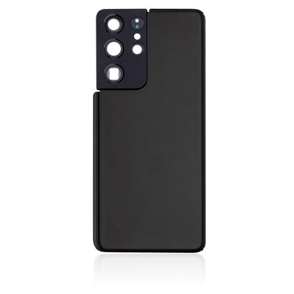 For Samsung Galaxy S21 Ultra Back Cover With Camera Cover(No Logo) Black(Aftermarket Plus)(SKU:1476060)