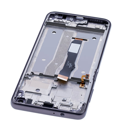 For Motorola G Power 2021 LCD assembly With Frame Black Refurbished (SKU:1563430)