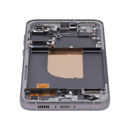 For Samsung Galaxy S23 FEF version OLED assembly With frame / black  (Refurbished)(SKU:1562531)