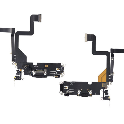 For iPhone14 pro Charge Port Flex Cable Black (Refurbished)(SKU:1507724)