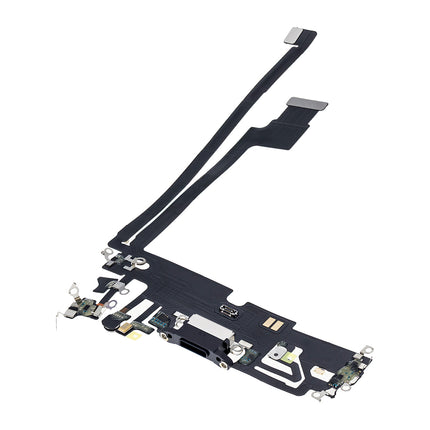 For iPhone 12 Pro max Charge Port Flex Cabe Black(Refurbished)(SKU:1479356)