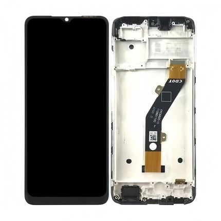 For Infinix smart7 HD LCD assembly with Frame Black (SKU:1564311)
