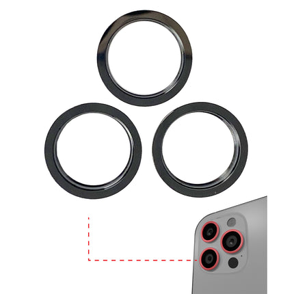 For iPhone 11 Pro/11 Pro Max | Back camera ring | Black(Premium OEM)