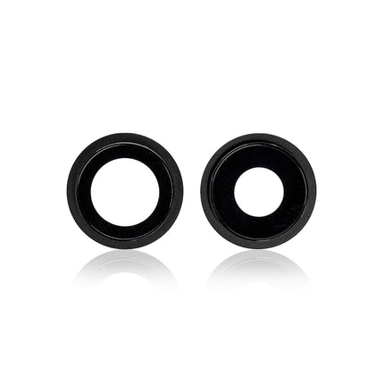 For iPhone 12 Camera Lens With Frame/Sticker Black(Premium OEM)(SKU:1430903)