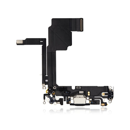 For iPhone 15 Pro Charge Port Flex Cable | Black (Premium OEM)