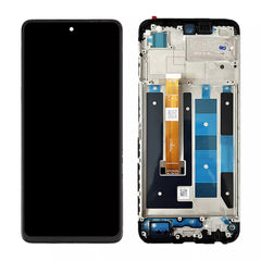 For Realme Realme C55 LCD Assembly With Frame | Black(Refurbished)
