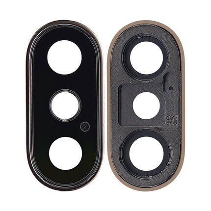 For iPhone Xs max Camera Lens With Frame/Sticker Gold(Premium OEM)(SKU:1091366)