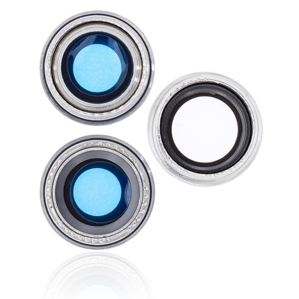 For iPhone 11 Pro Camera Lens With Frame/Sticker White(Premium OEM)(SKU:1124352)