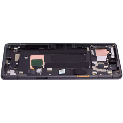 For Google Pixel 7A / OLED Assembly With frame / black  (Aftermarket Plus)(SKU:1561342)