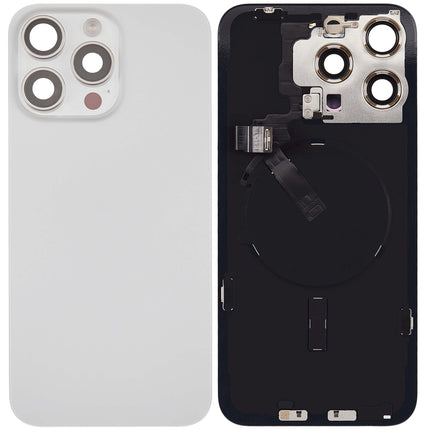 For iPhone 15 Pro Max Lens for back cover With bracket and back camera lens / Magnetic | White (Aftermarket Plus)