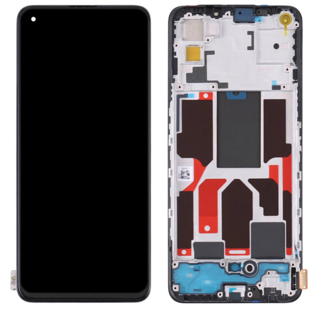 For OPPO Find X3 Lite 5G/reno5 5G | LCD Assembly with Frame | Black(Refurbished)