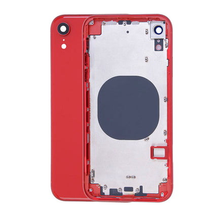 For iPhone XR | Back Cover Assembly with small parts(No Logo) | Red(Aftermarket Plus)