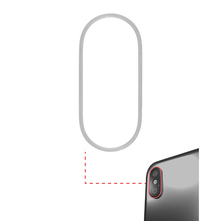 For iPhone Xs | Back camera ring | White(Premium OEM)