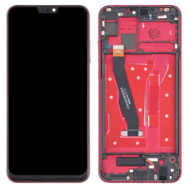 For Honor 8X LCD Assembly With Frame Red(Refurbished)(SKU:1476744)