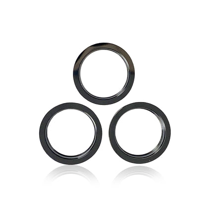 For iPhone 12 Pro Back camera ring/3pcs Black(Premium OEM)(SKU:1390250)
