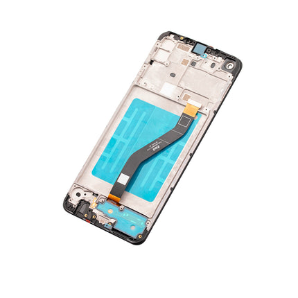 For Samsung Galaxy A21/A215 LCD Assembly With Frame Black(Refurbished)(SKU:1477983)