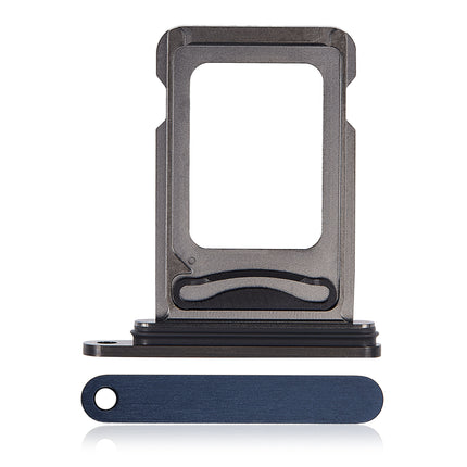 For iPhone 15 Pro / 15 Pro Max Sim Card Tray Holder / Dual Sim Card | Blue (Premium OEM)