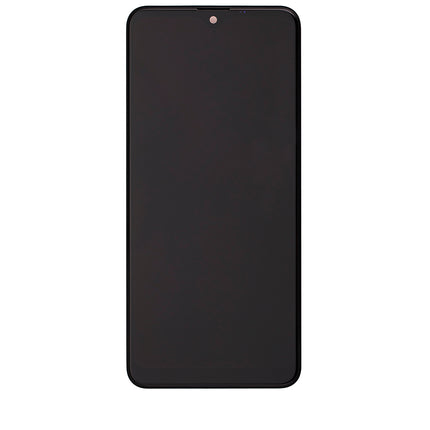 For LG K50S LCD Assembly With Frame Black(Refurbished)(SKU:1348917)