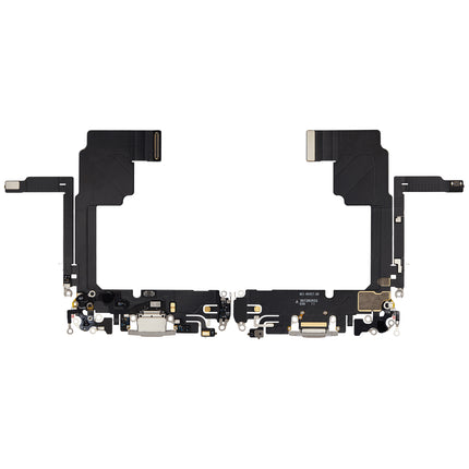For iPhone 15 Pro Charge Port Flex Cable White (Premium OEM)(SKU:1531105)