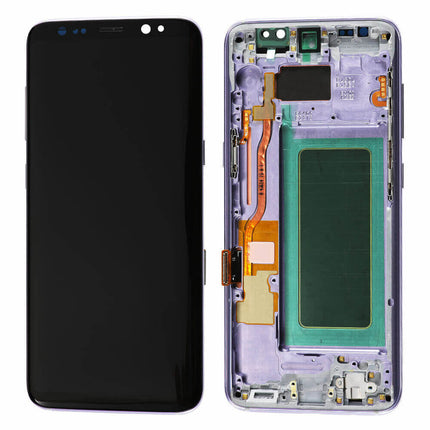 For Samsung Galaxy S8/G950 | LCD Assembly With Frame/Gray | Purple(Refurbished)