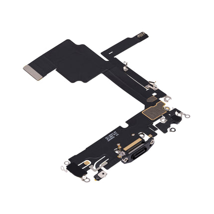 For iPhone 15 Pro Charge Port Flex Cable Black (Refurbished)(SKU:1554750)