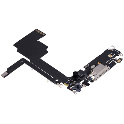 For iPhone 15 Pro Charge Port Flex Cable White (Premium OEM)(SKU:1531105)