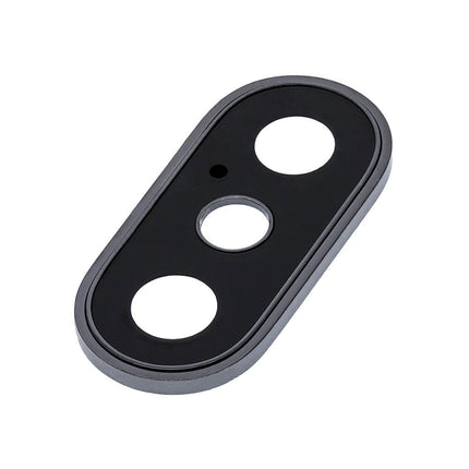 For iPhone Xs max Camera Lens With Frame/Sticker Black(Premium OEM)(SKU:1091364)