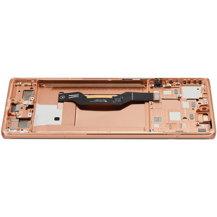 For Motorola Edge 50 5G OLED assembly With Frame Orange Premium OEM (SKU:1563100)