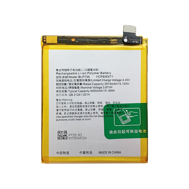 Battery For OPPO Reno 2 / BLP735