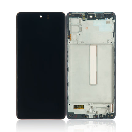 For Samsung Galaxy M52 5G 5G / OLED assembly With frame / black  (Premium OEM)(SKU:1503503)